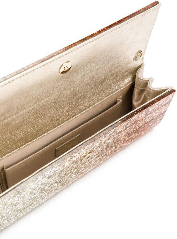 Jimmy Choo Sweetie clutch met glitter Goud