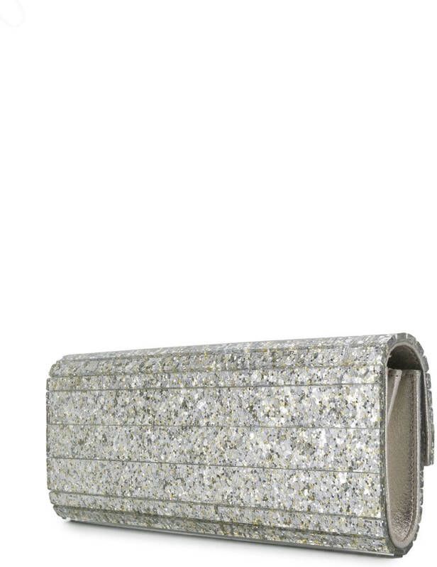 Jimmy Choo Sweetie clutch met glitter Metallic