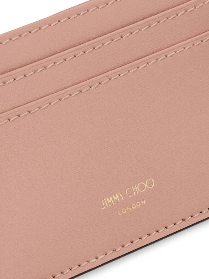 Jimmy Choo Pasjeshouder met logo Roze