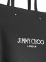 Jimmy Choo Studded Leren Tote Tas met Bedrukt Logo Black Dames - Thumbnail 3