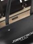 Jimmy Choo Studded Leren Tote Tas met Bedrukt Logo Black Dames - Thumbnail 4