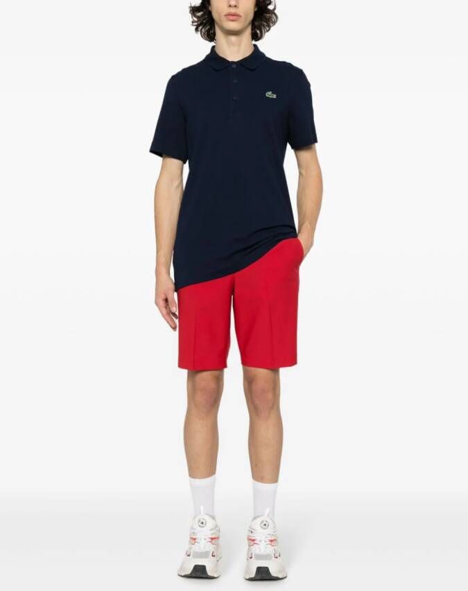 J.Lindeberg Geplooide shorts met knoopsluiting Rood