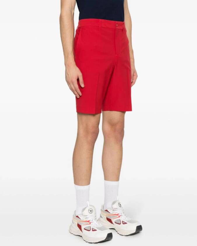 J.Lindeberg Geplooide shorts met knoopsluiting Rood