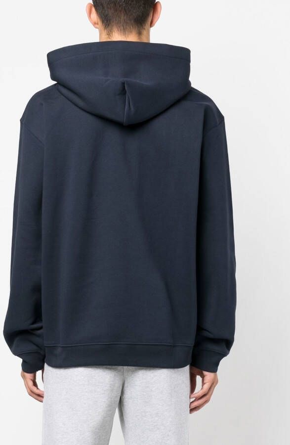 J.Lindeberg Hoodie met geborduurd logo Blauw