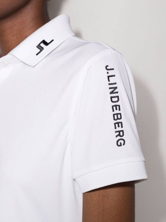 J.Lindeberg Poloshirt met print Wit