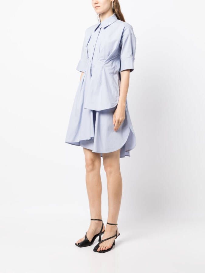 JNBY Asymmetrische blousejurk Blauw