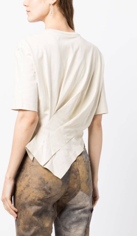 JNBY Asymmetrisch T-shirt Beige