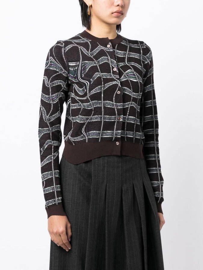 JNBY Blazer met patroon Bruin