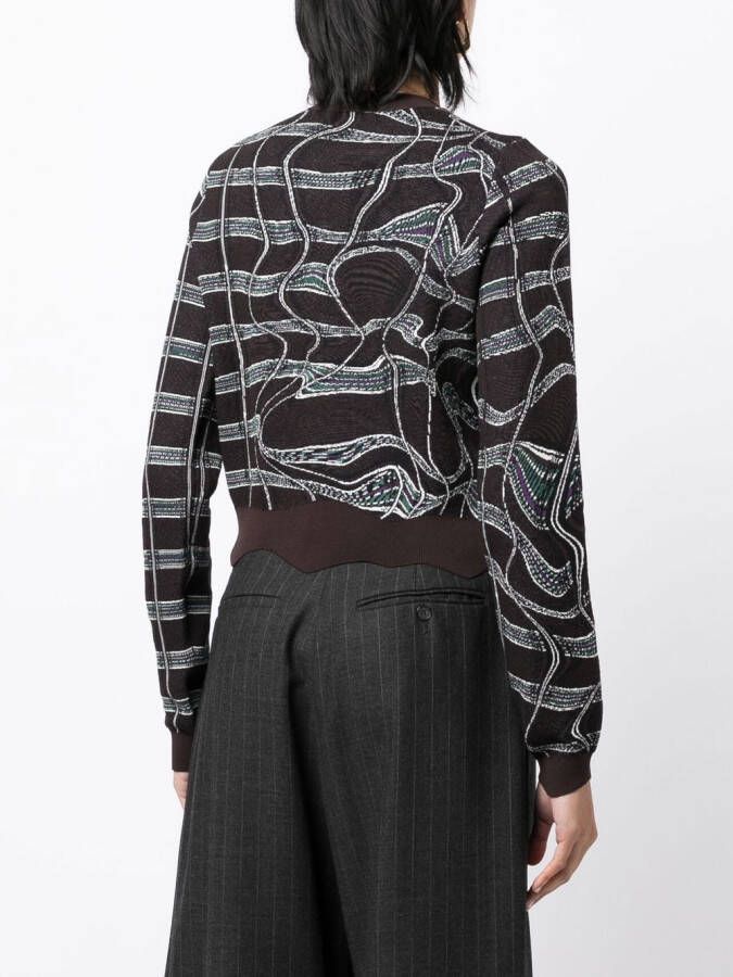 JNBY Blazer met patroon Bruin