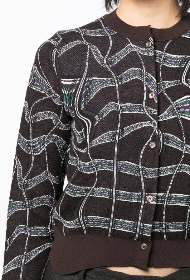JNBY Blazer met patroon Bruin