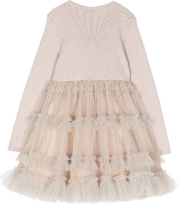 jnby by JNBY Jurk met ronde hals Beige
