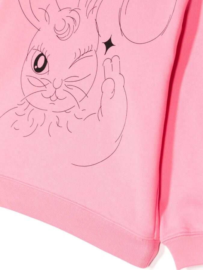 jnby by JNBY Trui met konijnenprint Roze