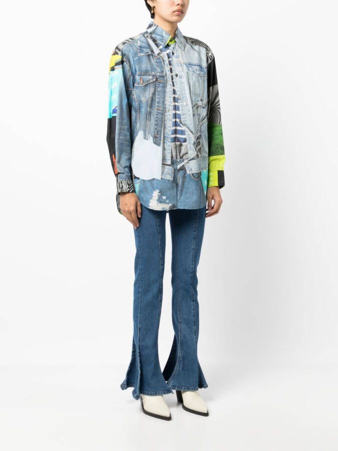 JNBY T-shirt met print Blauw