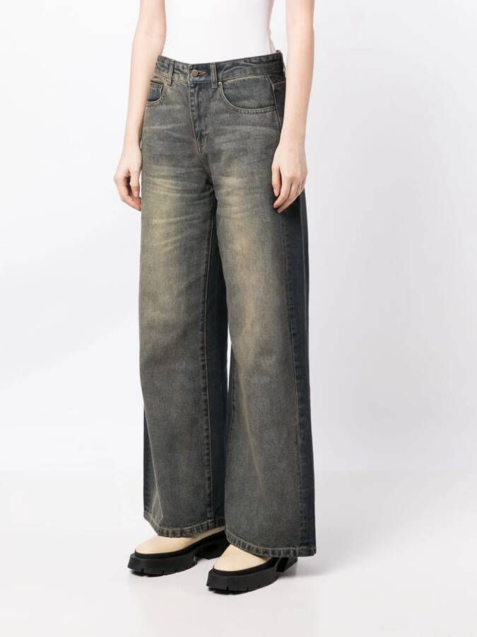 JNBY Jeans met wijde pijpen Blauw