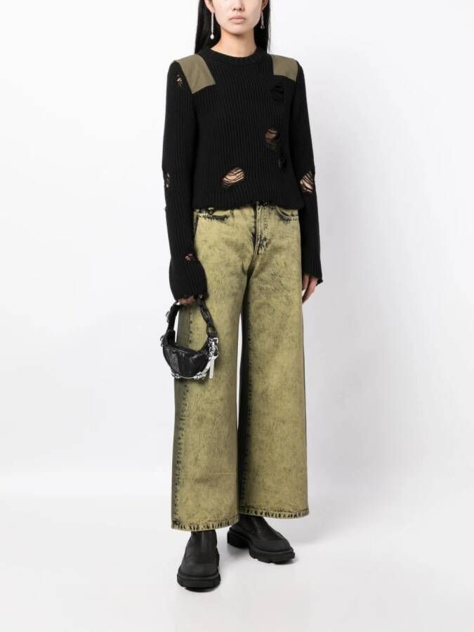JNBY Jeans met wijde pijpen Geel