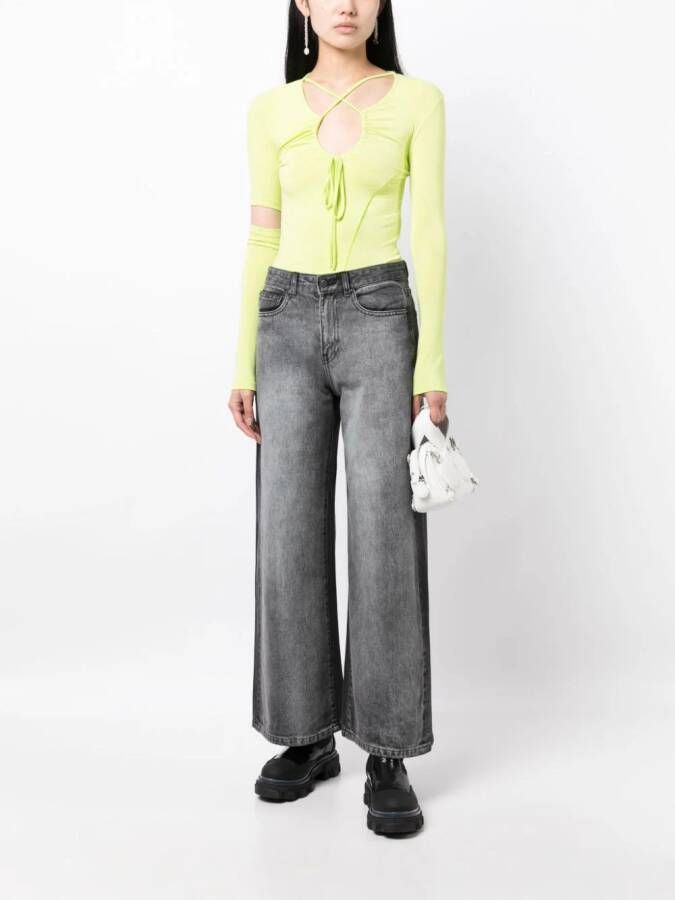JNBY Jeans met wijde pijpen Grijs