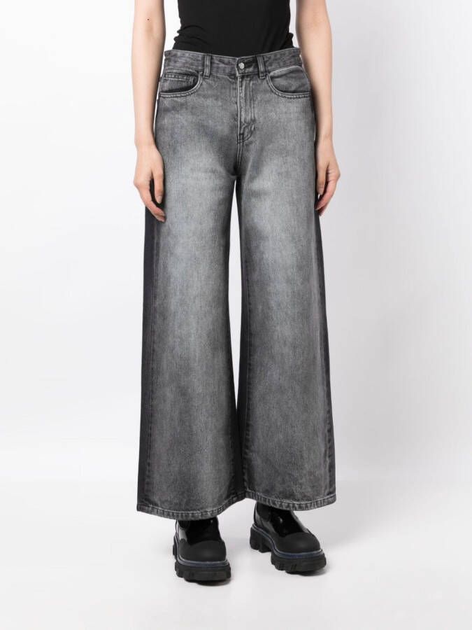 JNBY Jeans met wijde pijpen Grijs