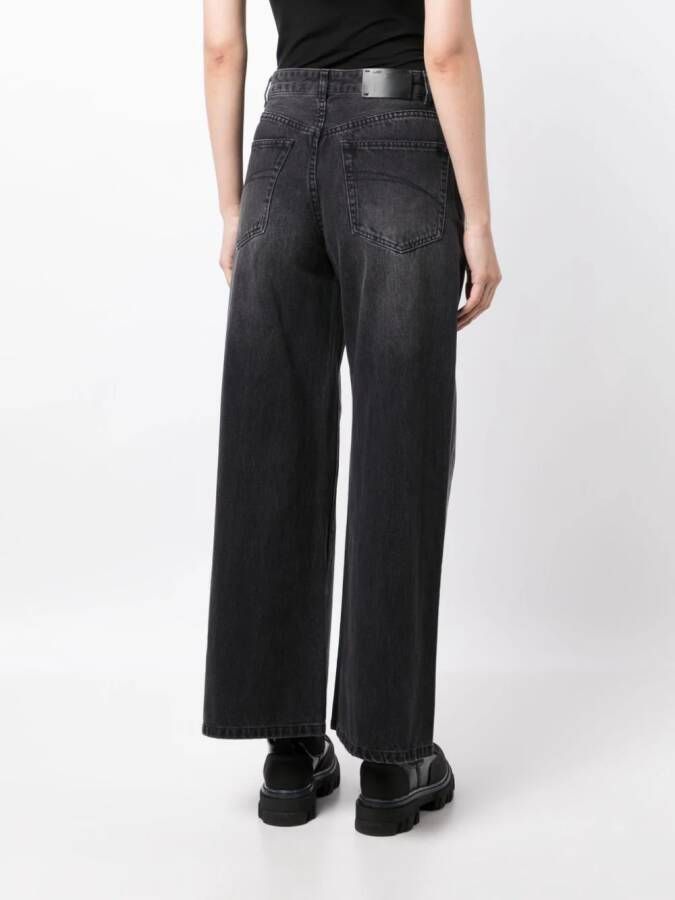 JNBY Jeans met wijde pijpen Grijs