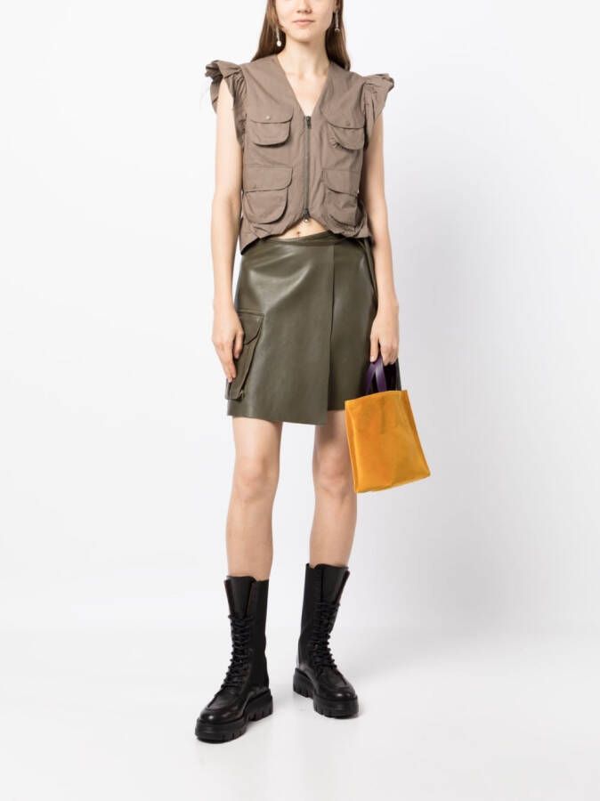 JNBY Blouse met ruchemouwen Grijs