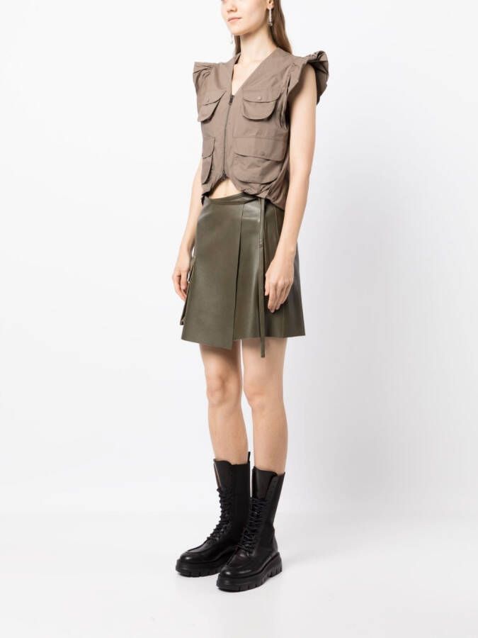 JNBY Blouse met ruchemouwen Grijs