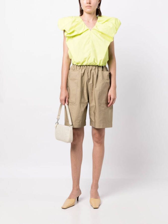 JNBY Shorts met elastische tailleband Bruin