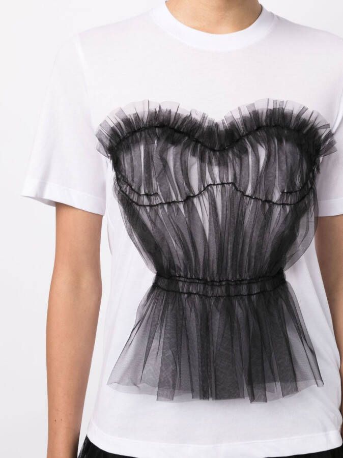 JNBY T-shirt met patch Wit
