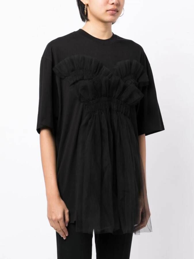 JNBY T-shirt met patch Zwart