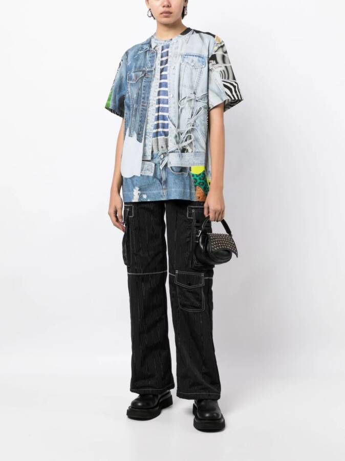 JNBY T-shirt met print Blauw