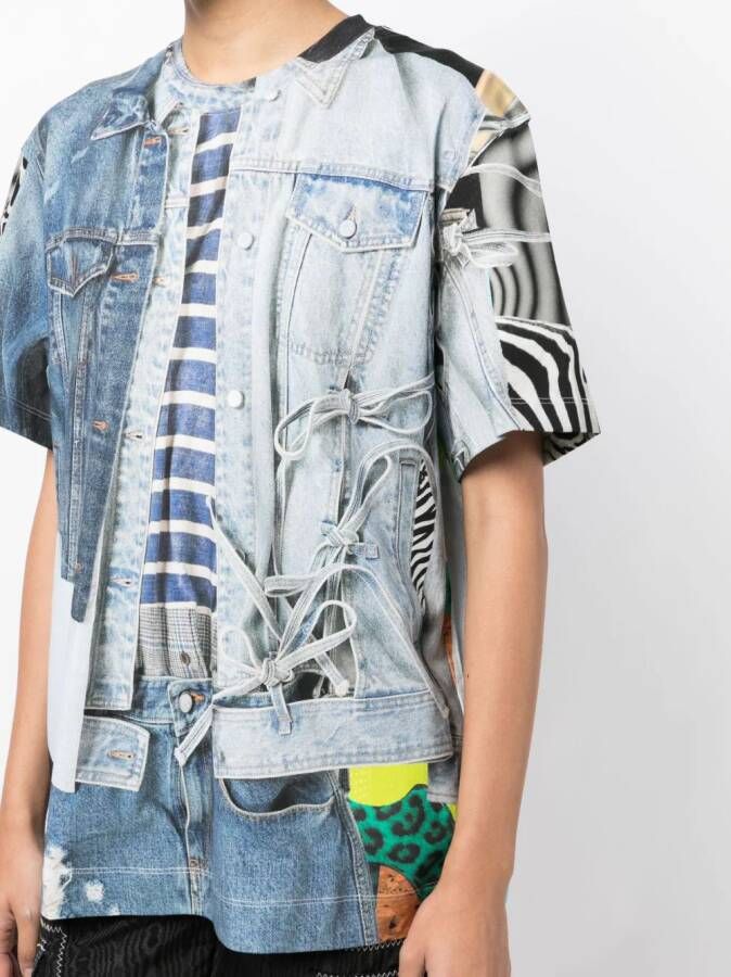 JNBY T-shirt met print Blauw