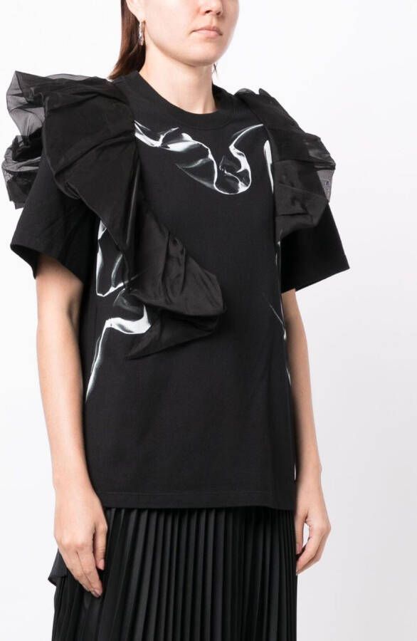 JNBY T-shirt met ronde hals Zwart