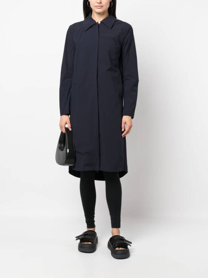 JOHANNA PARV Trenchcoat met capuchon Blauw