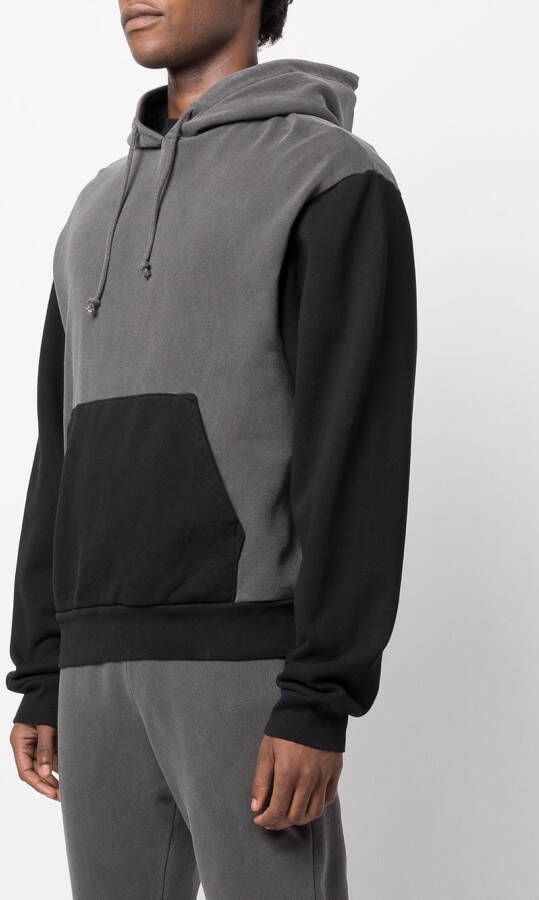 John Elliott 1992 tweekleurige hoodie Grijs