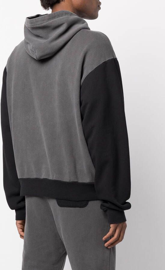 John Elliott 1992 tweekleurige hoodie Grijs