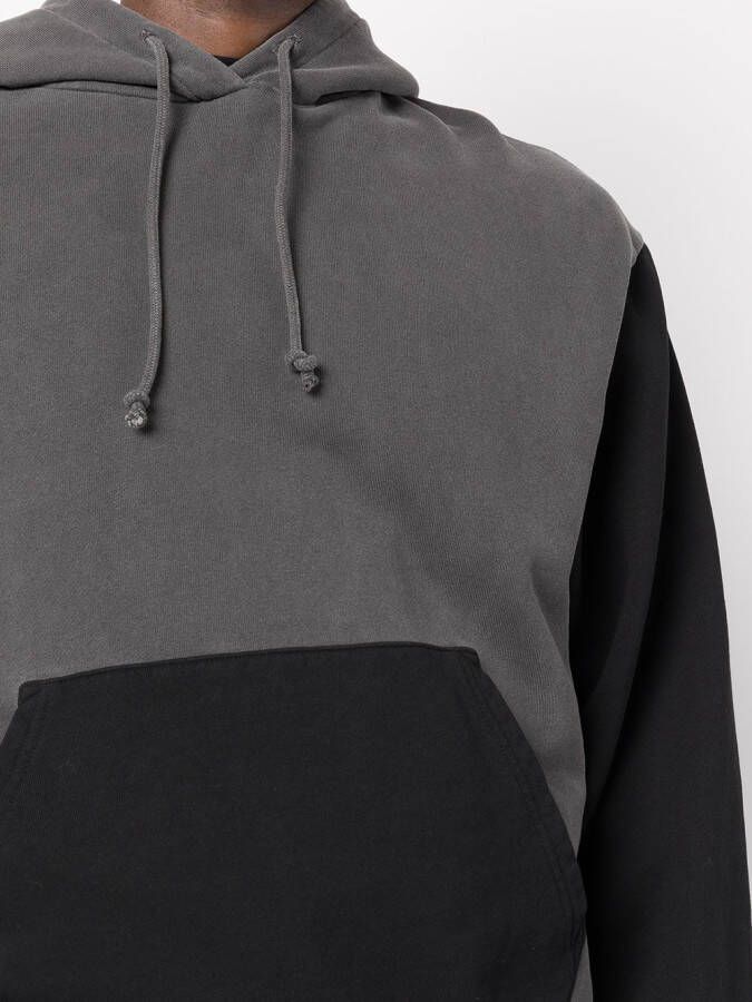 John Elliott 1992 tweekleurige hoodie Grijs
