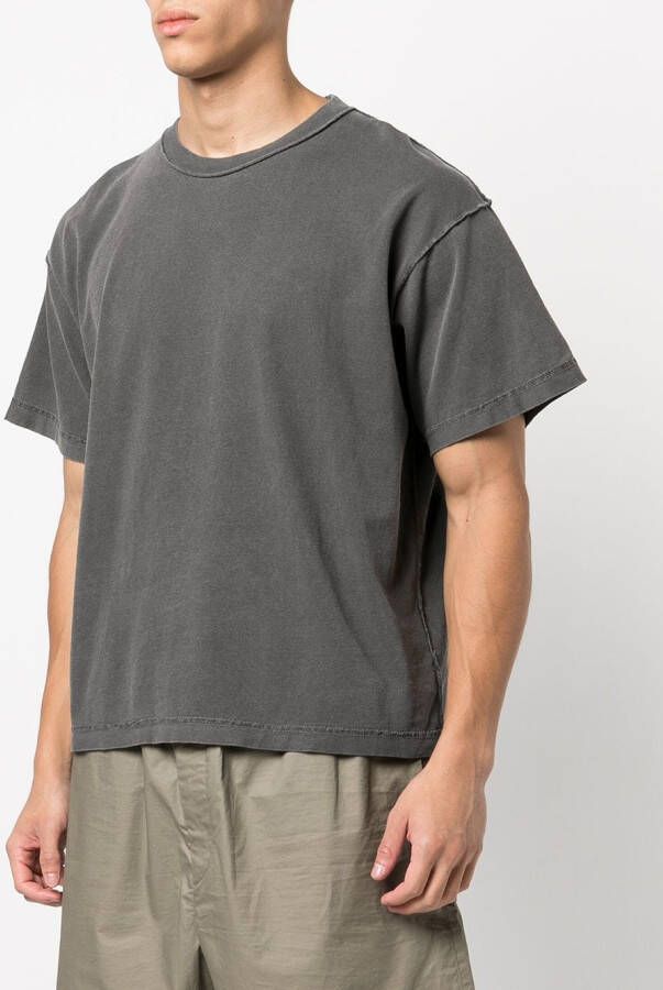 John Elliott Cropped T-shirt Grijs