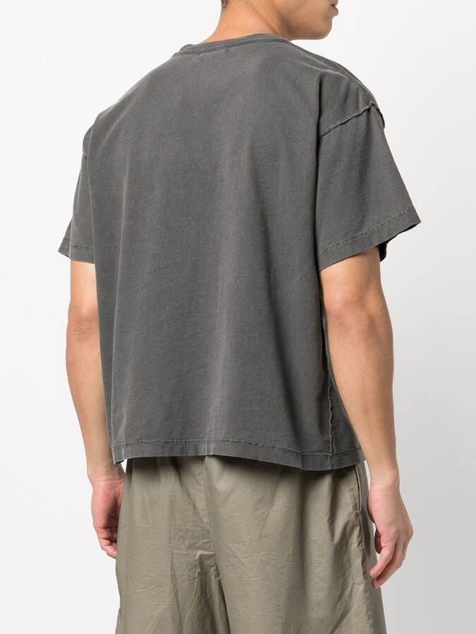 John Elliott Cropped T-shirt Grijs