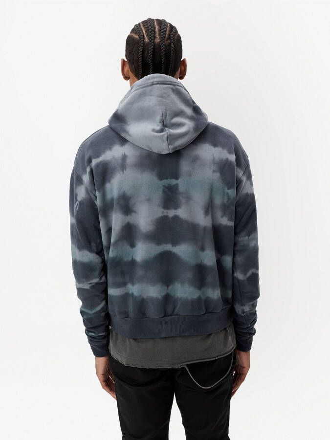 John Elliott Hoodie met tie-dye print Zwart