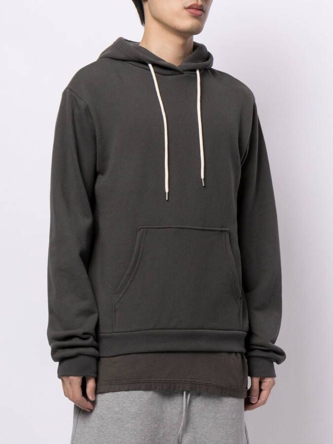 John Elliott Hoodie met trekkoord Grijs