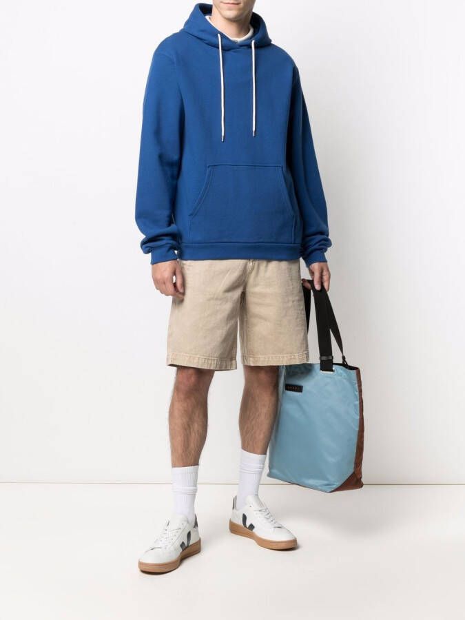 John Elliott Katoenen hoodie Blauw