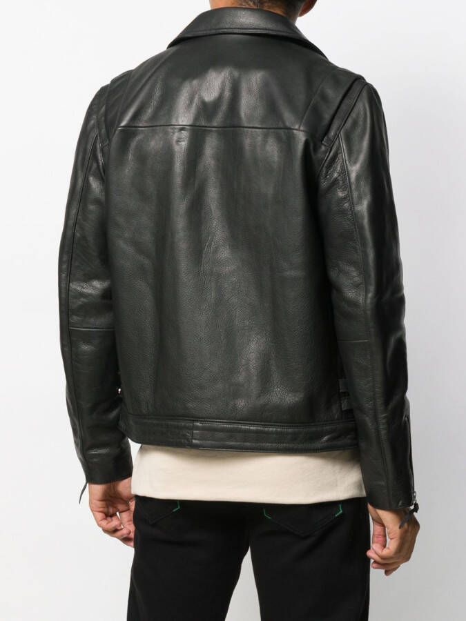 John Elliott Leren bikerjack Zwart