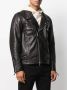 John Elliott Leren bikerjack Zwart - Thumbnail 4