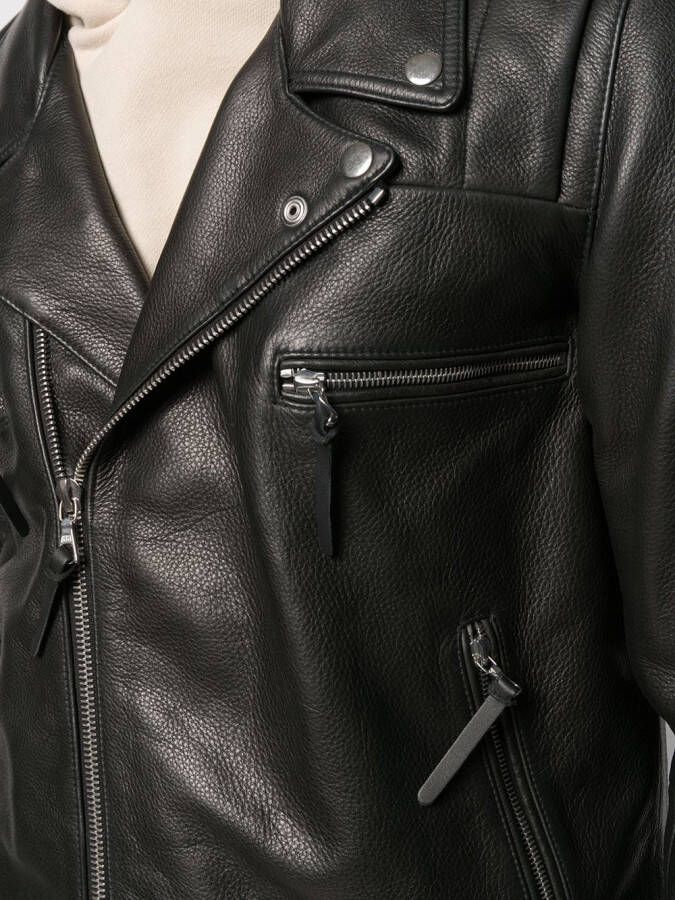 John Elliott Leren bikerjack Zwart