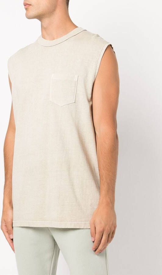 John Elliott Mouwloos T-shirt Grijs