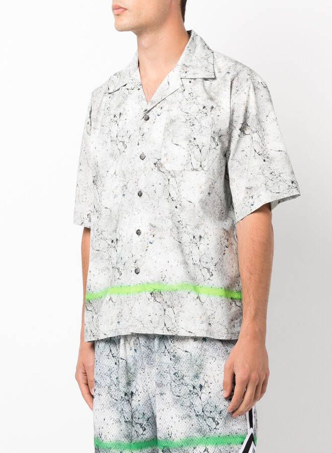 John Elliott Overhemd met print Beige