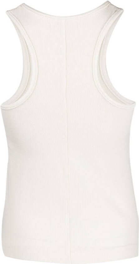 John Elliott Ribgebreide tanktop Wit