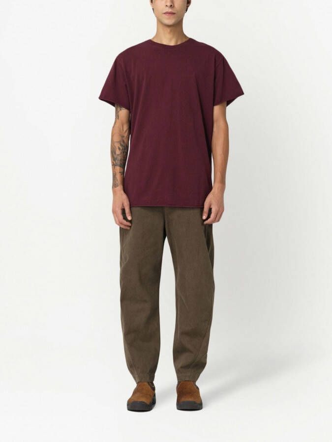 John Elliott T-shirt met ronde hals Rood