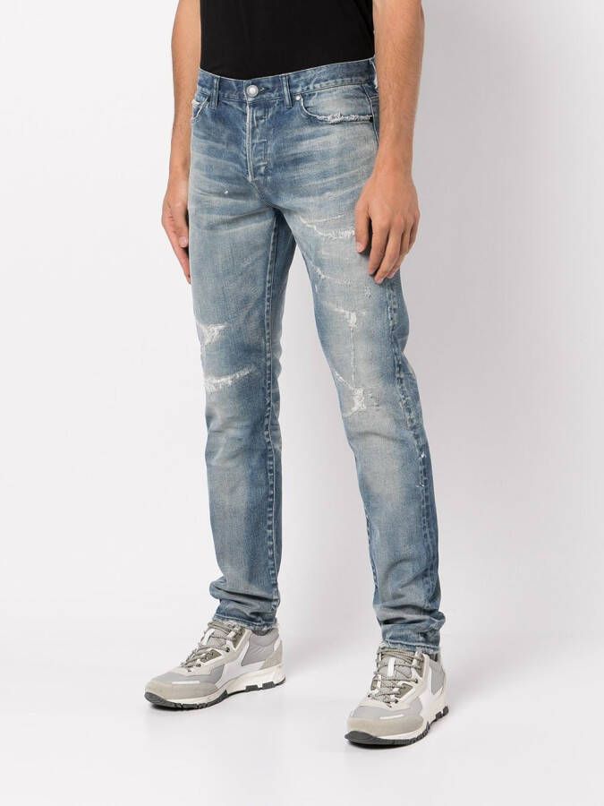 John Elliott Slim fit jeans Blauw