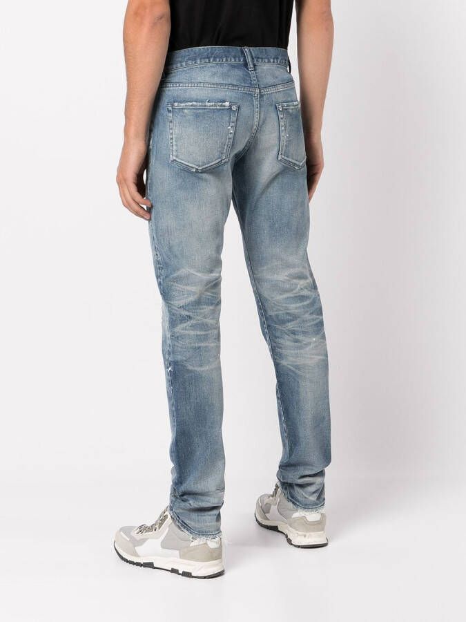 John Elliott Slim fit jeans Blauw