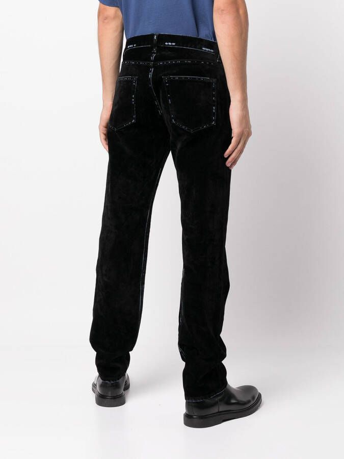 John Elliott Straight jeans Zwart