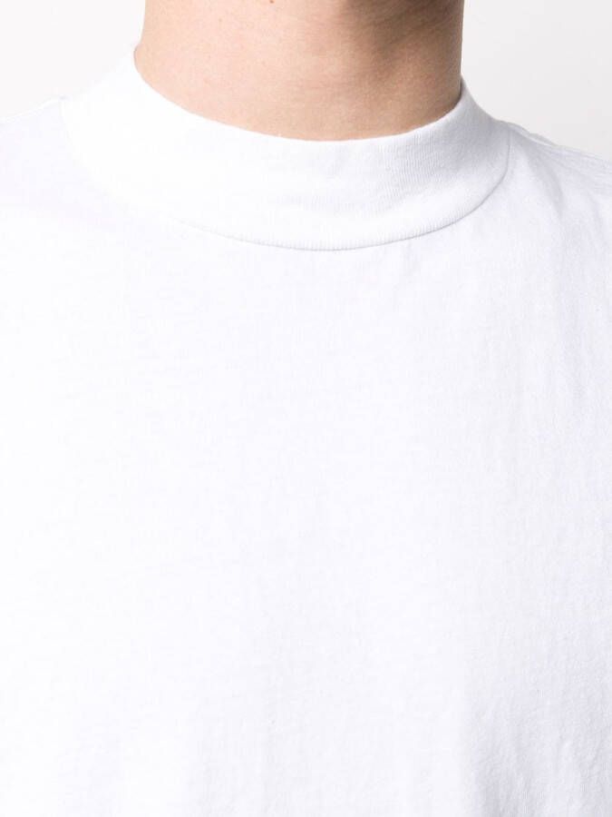John Elliott Sweater met gesmockte hals Wit